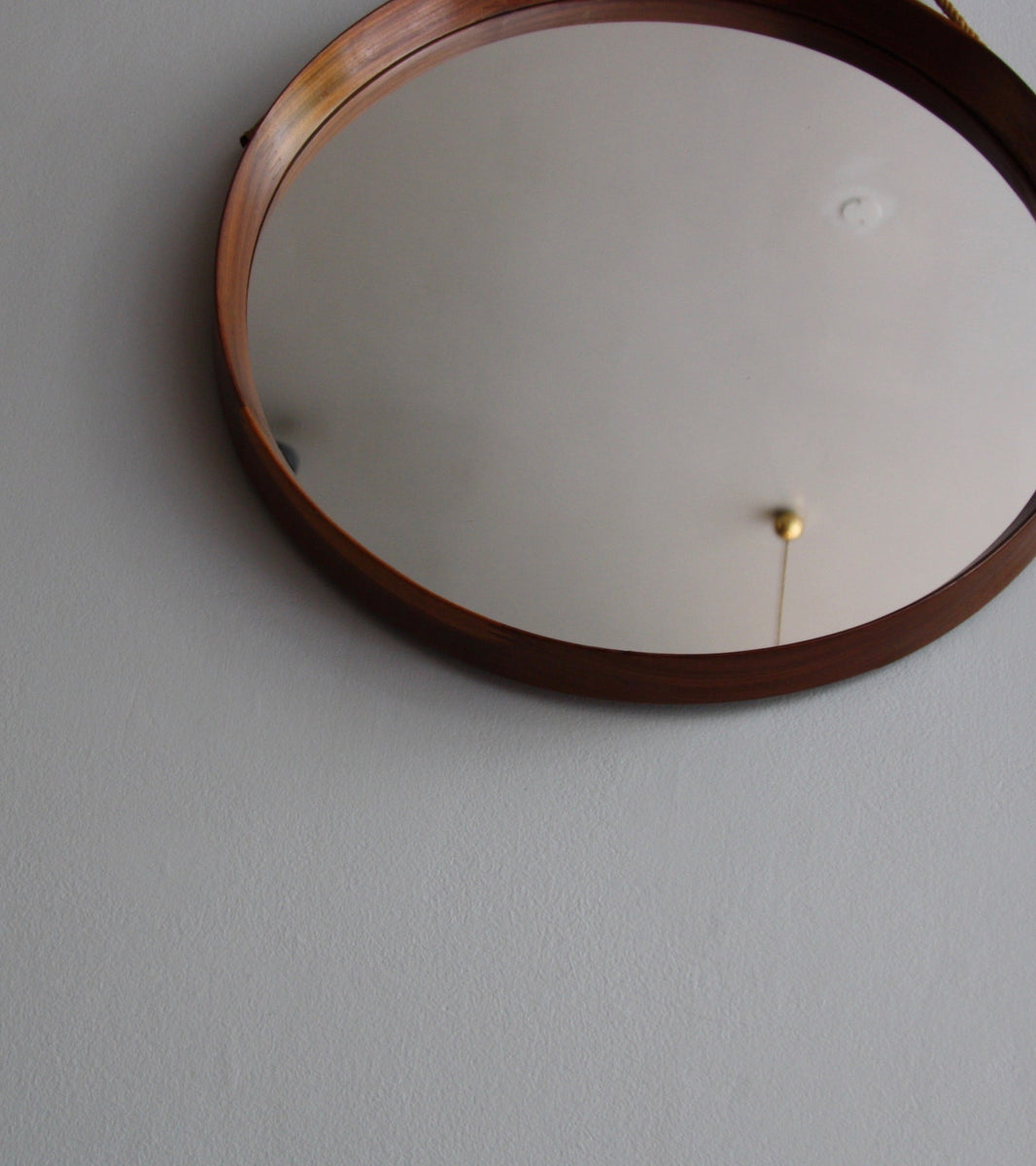 Round Teak Mirror Denmark, C. 1950 - Image 8