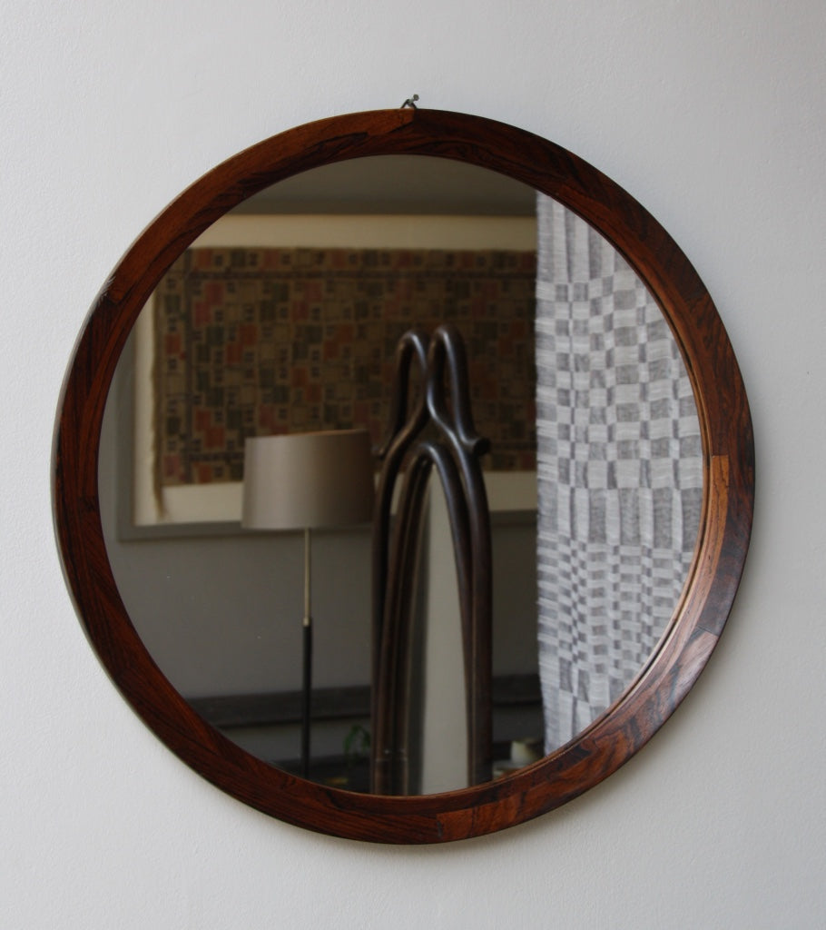 Round Wall Mirror #3 Denmark 1950s  - Image 1