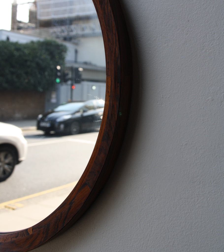 Round Wall Mirror #3 Denmark 1950s  - Image 3