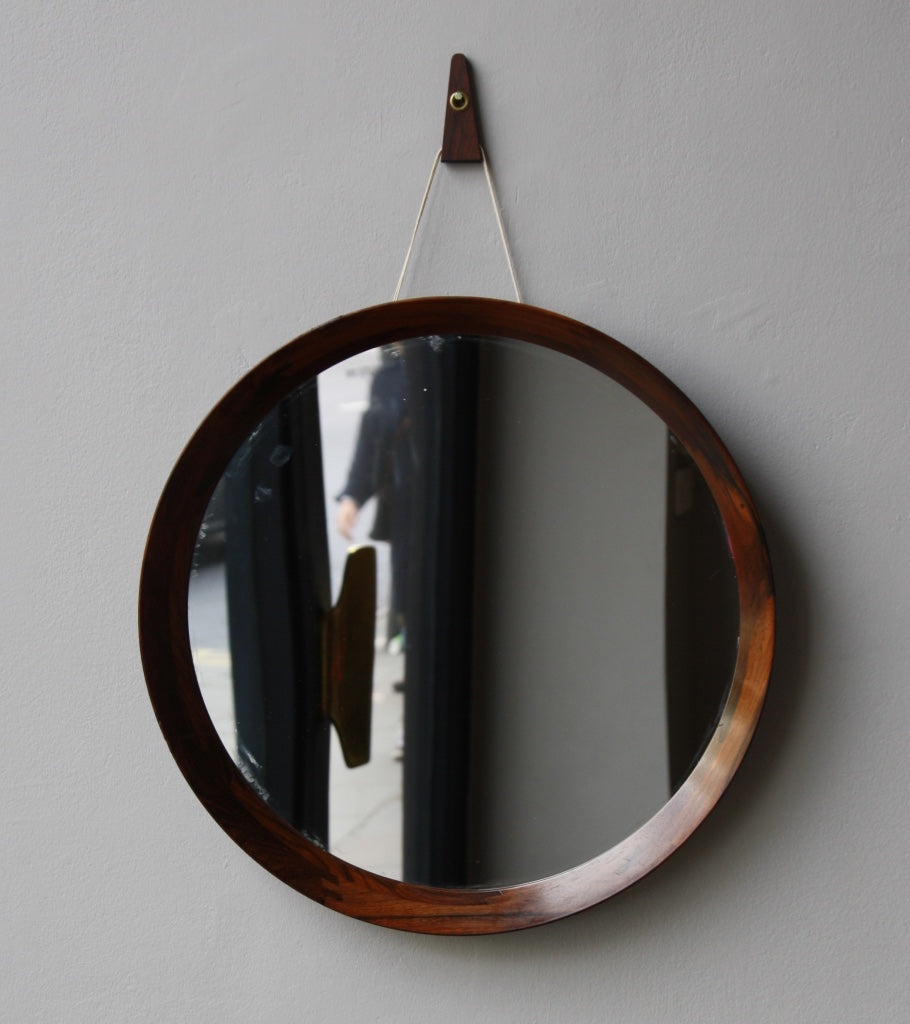 Round Wall Mirror #4 Denmark 1950s  - Image 1