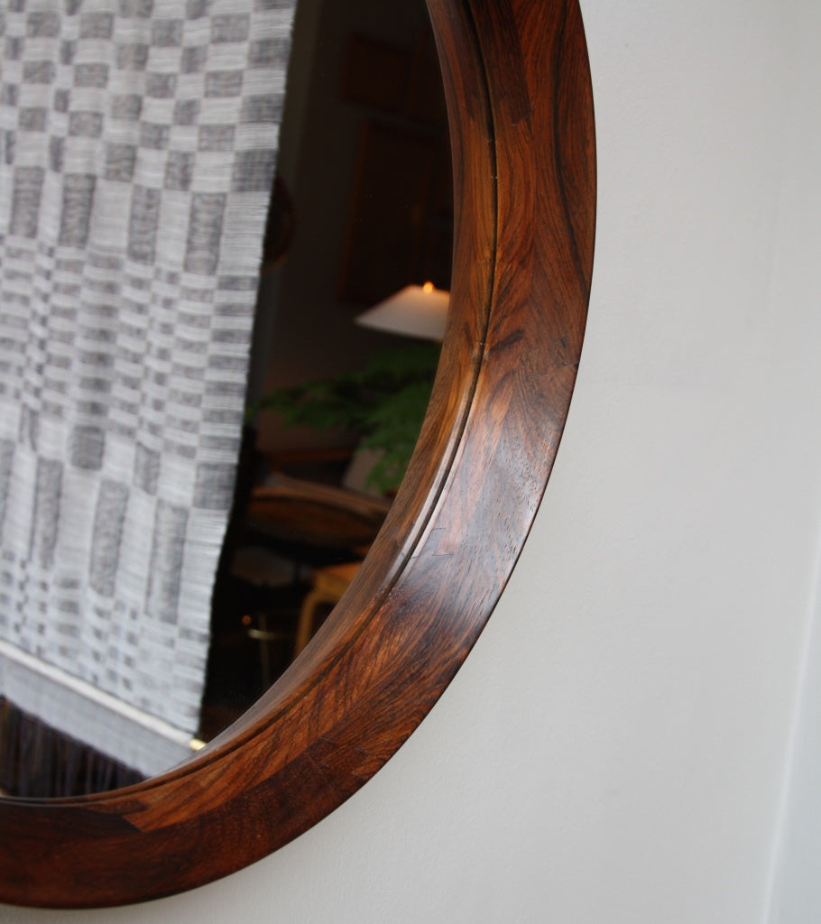 Round Wall Mirror #4 Denmark 1950s  - Image 2