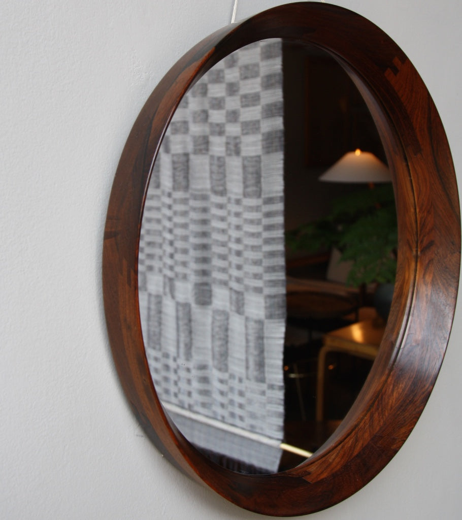 Round Wall Mirror #4 Denmark 1950s  - Image 3