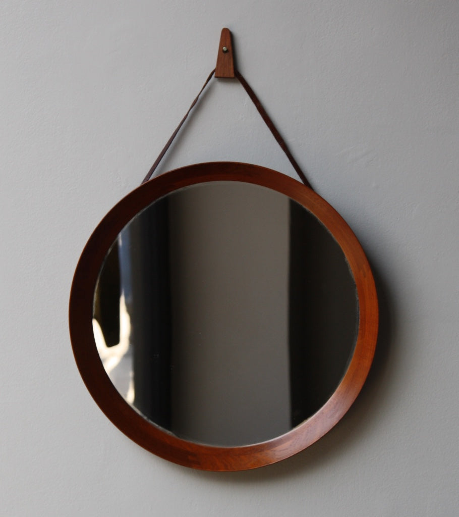 Round Wall Mirror #5 Denmark 1950s - Image 1