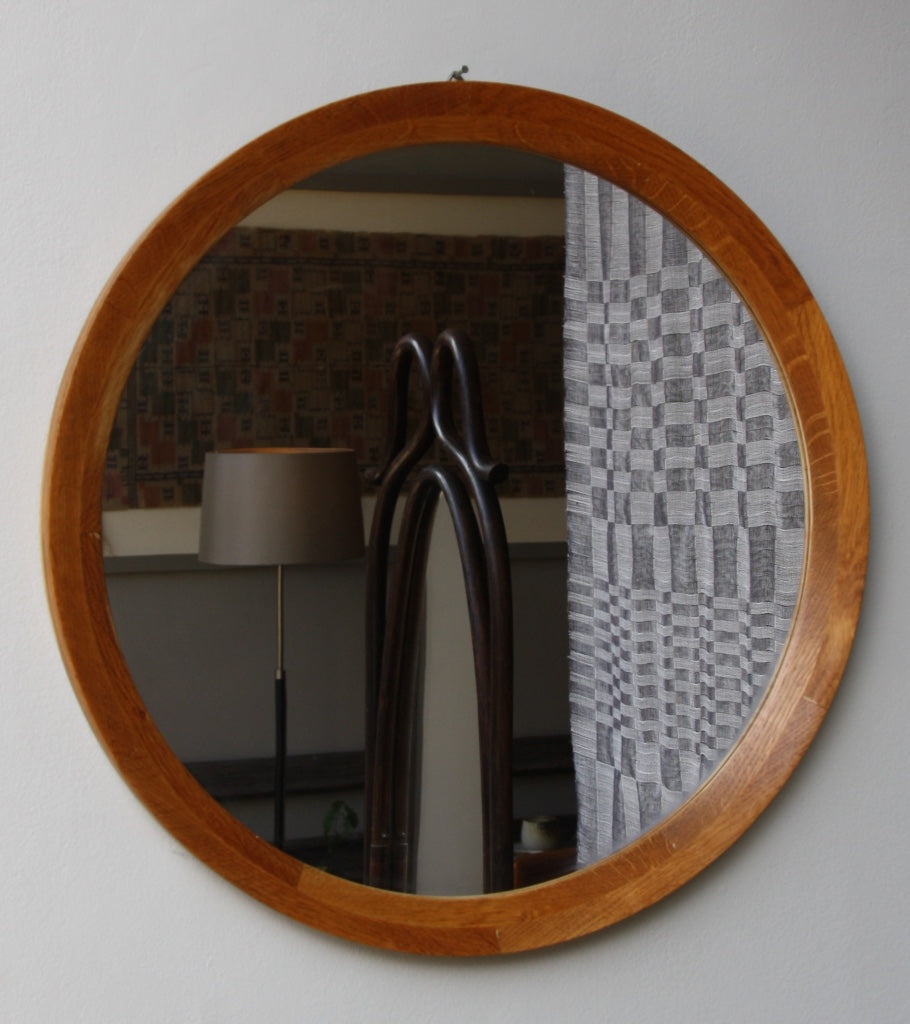 Round Wall Mirror #6 Denmark 1950s - Image 1