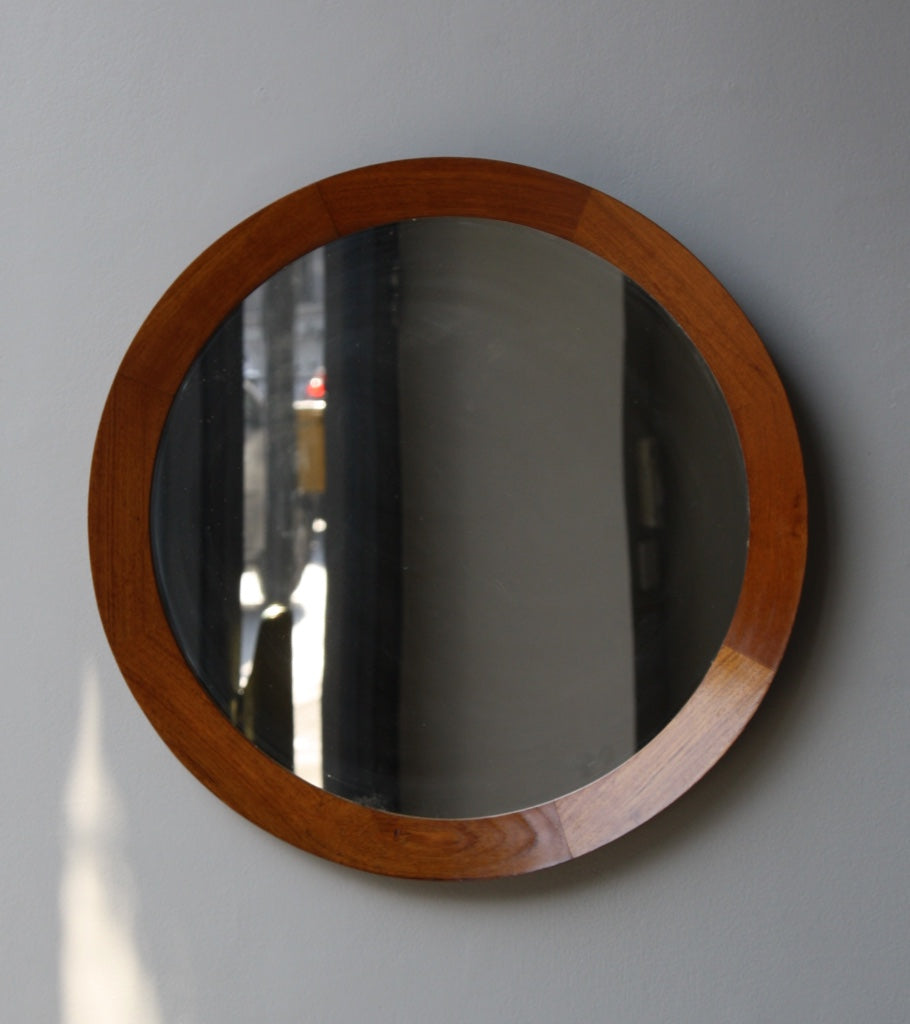 Round Wall Mirror #7 Denmark 1950s - Image 3