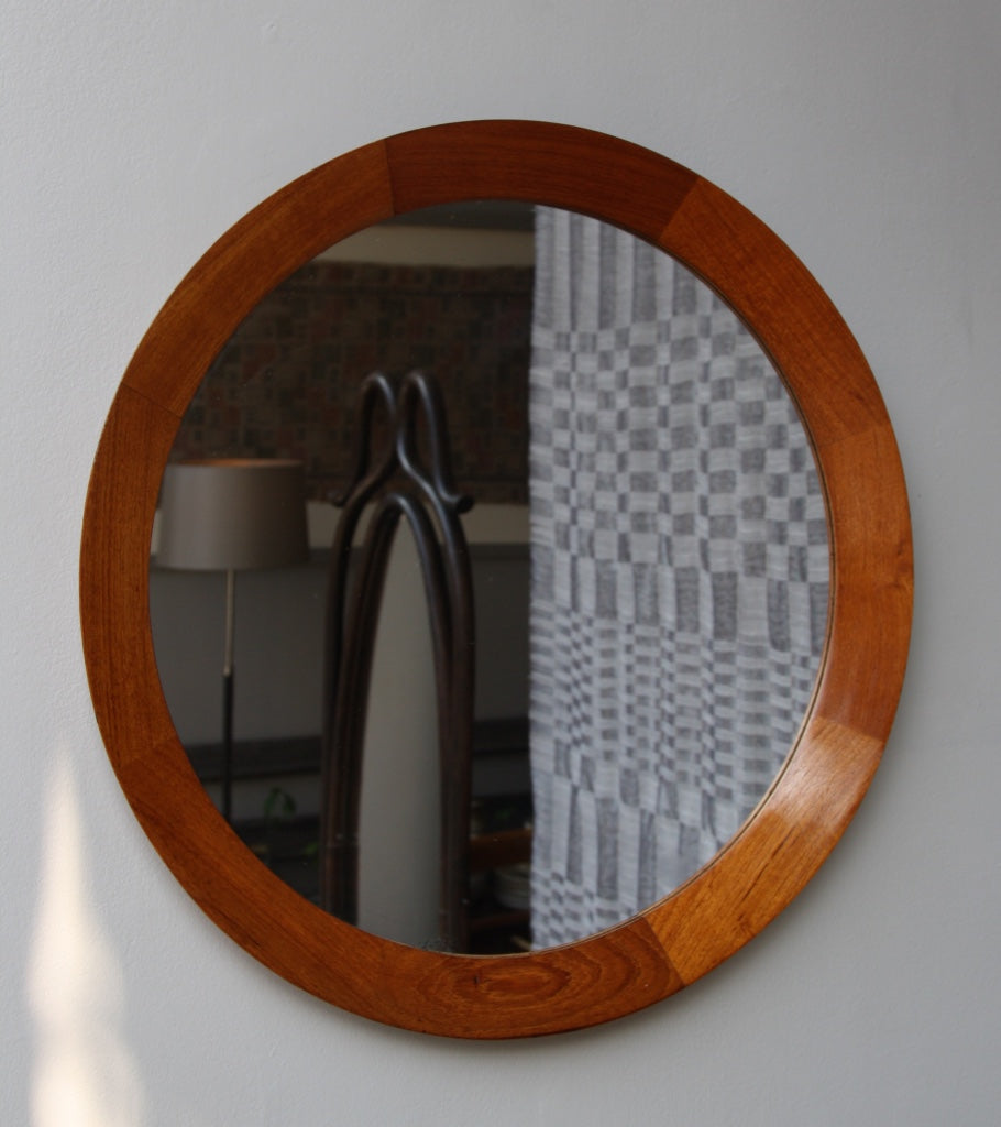 Round Wall Mirror #7 Denmark 1950s - Image 4