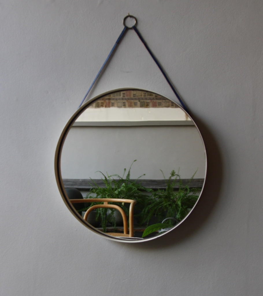 Round Wall Mirror Denmark 1950s  - Image 1