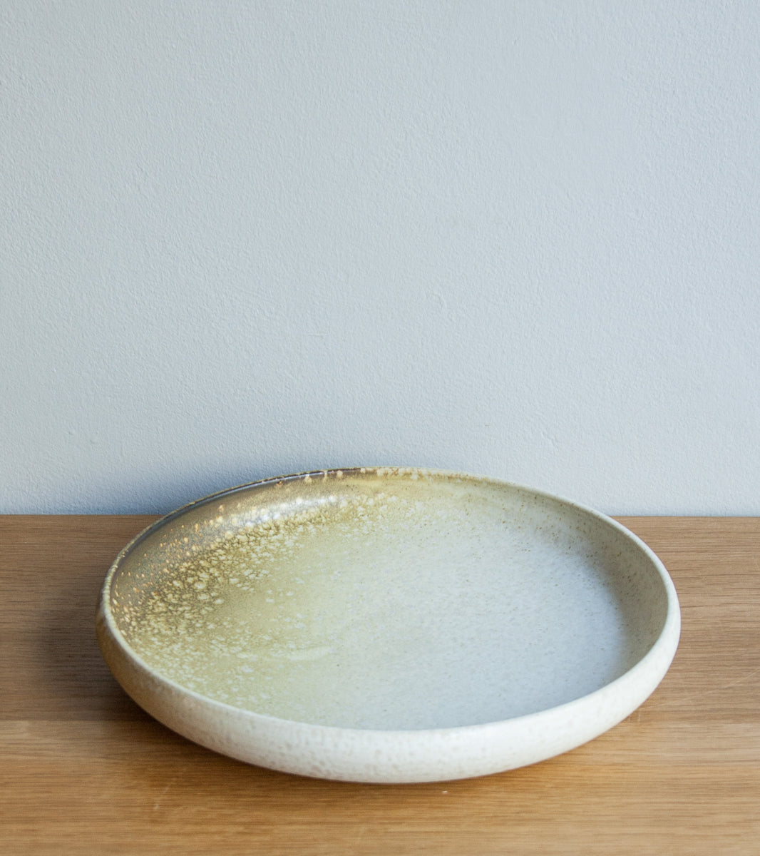 Serving Platter 15White & Yellow Glaze Kasper Würtz - Image 1
