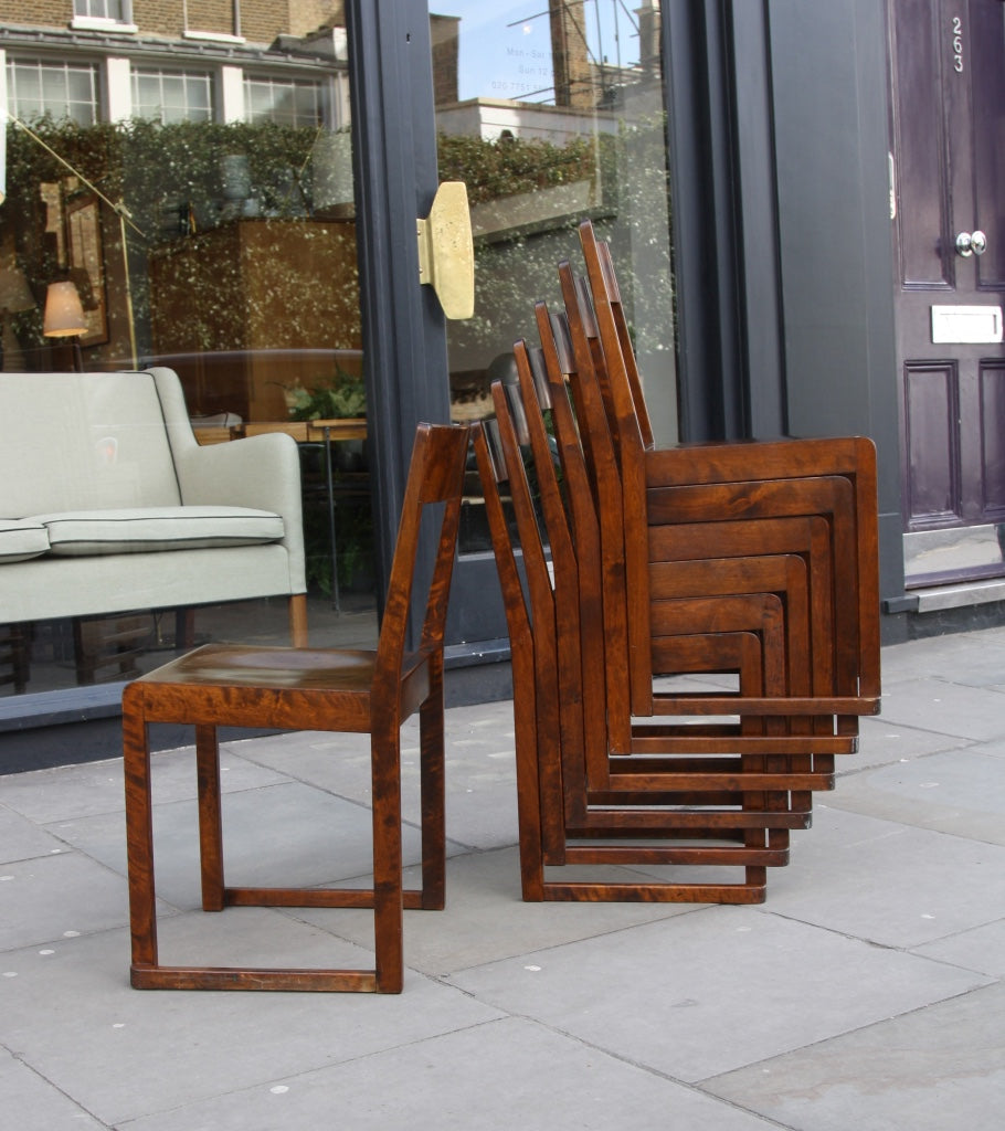 Set of 7 Stacking Chairs  Sven Markelius - Image 3
