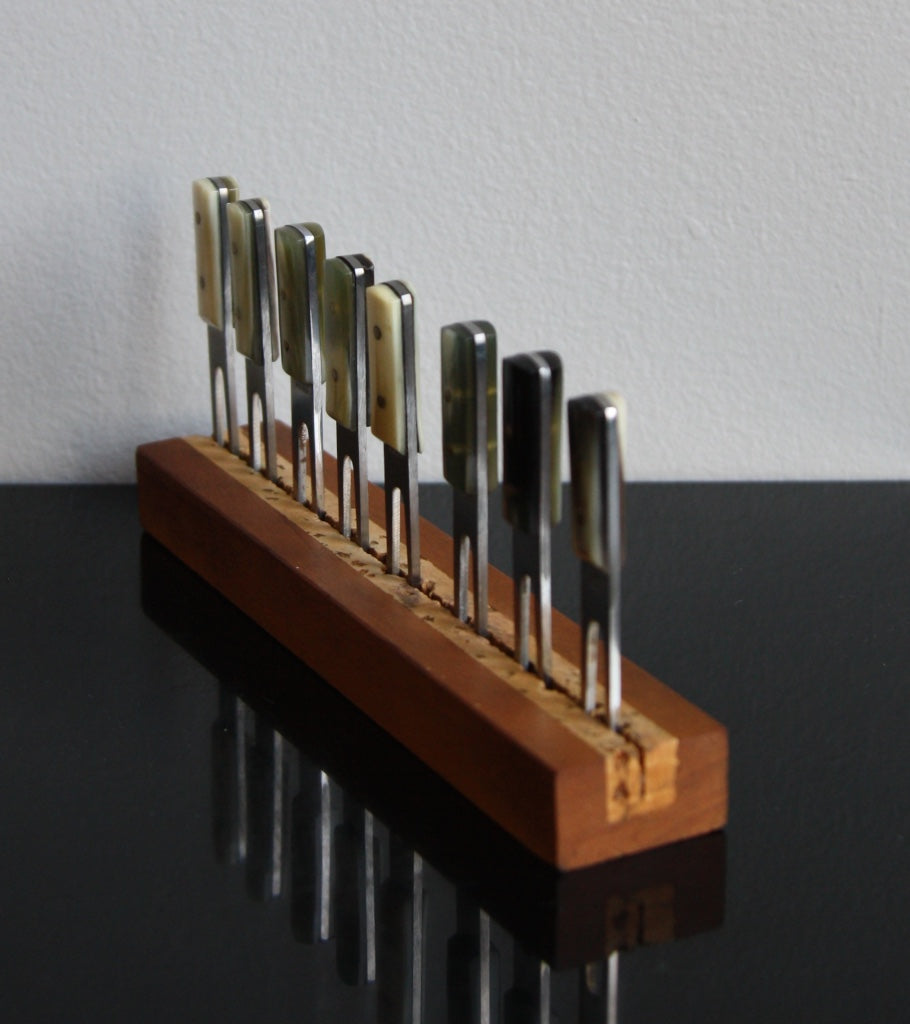 Set of Cob Holders & Base Carl Auböck - Image 3