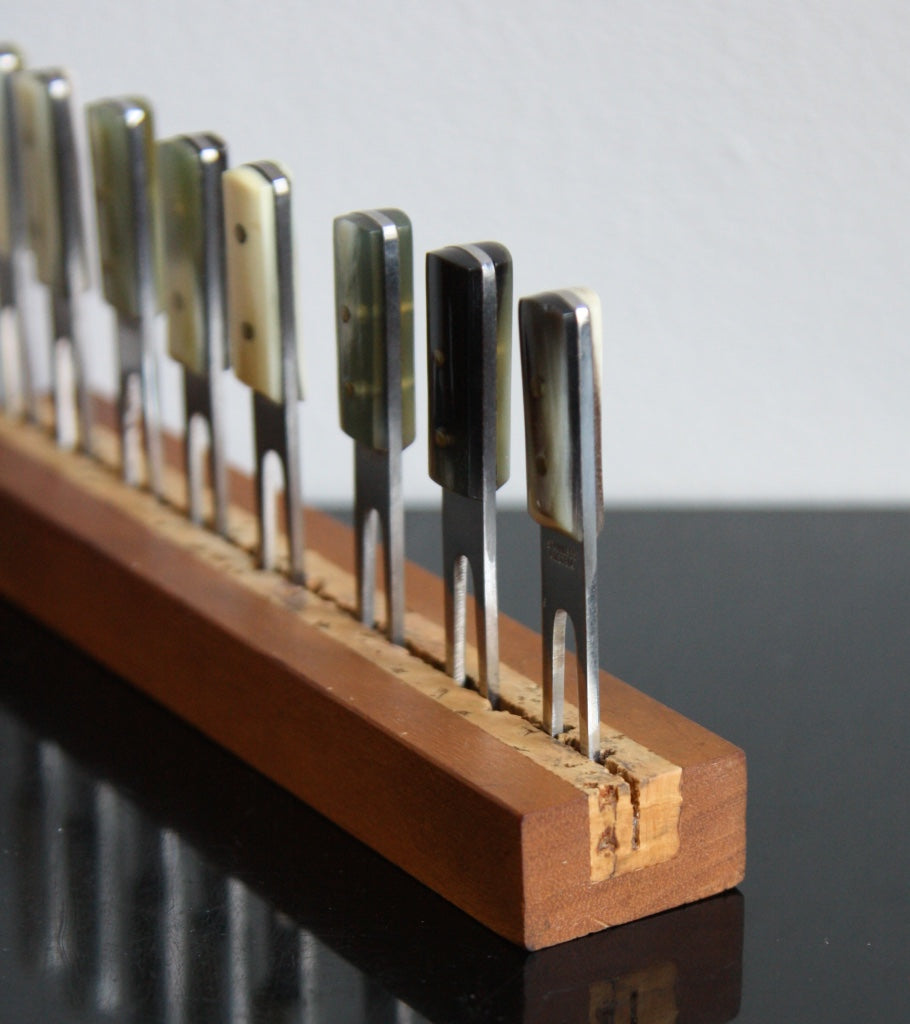 Set of Cob Holders & Base Carl Auböck - Image 4