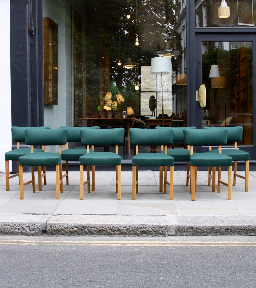 Set of Eight Chairs Orla Høyer - Image 2