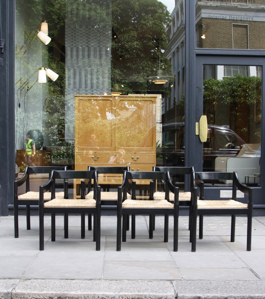 Set of Six Carimate Chairs Vico Magistretti - Image 1
