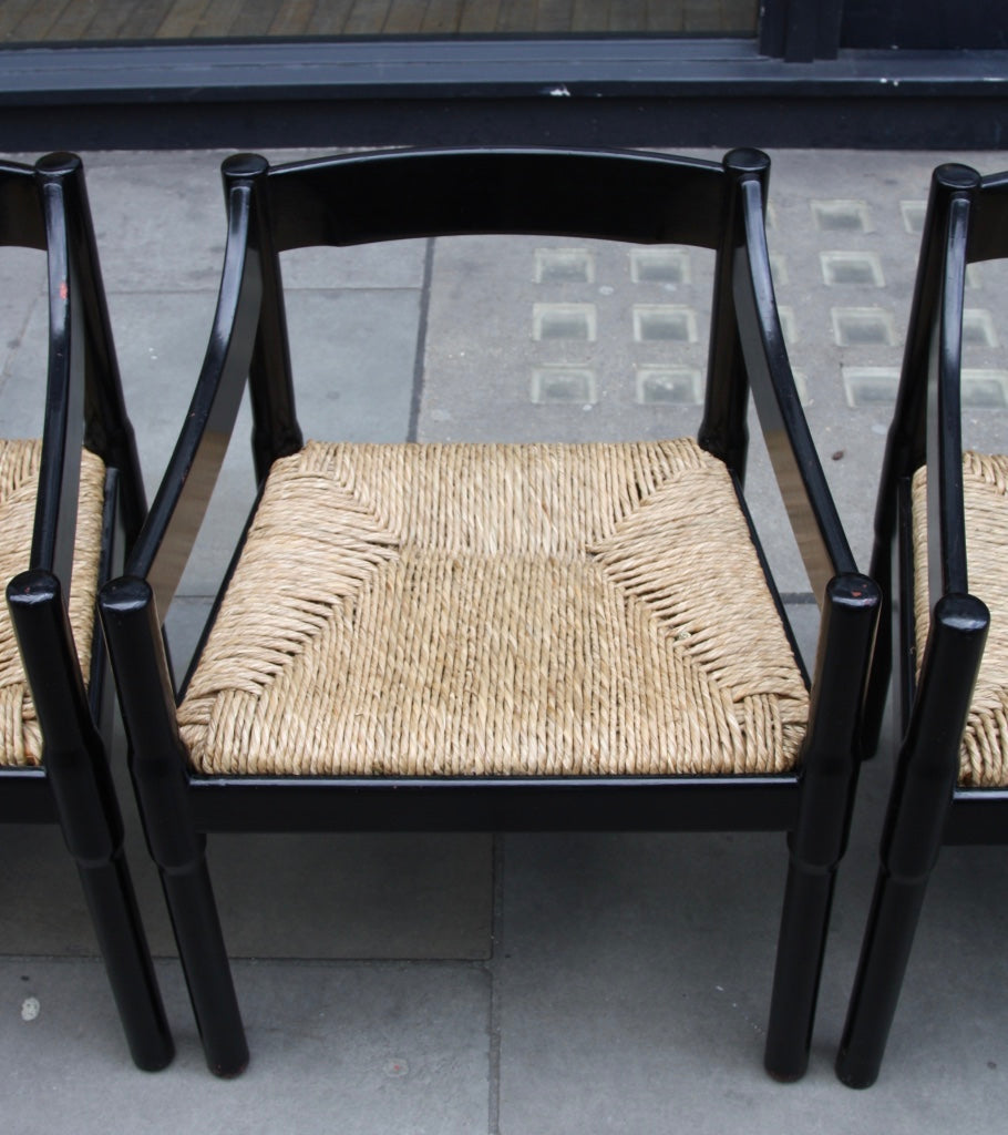 Set of Six Carimate Chairs Vico Magistretti - Image 4