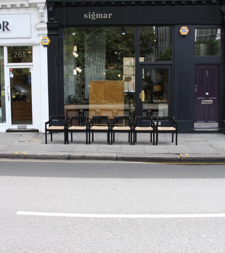 Set of Six Carimate Chairs Vico Magistretti - Image 5