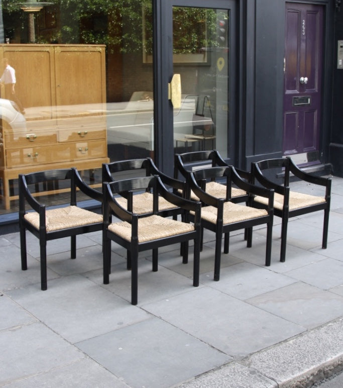 Set of Six Carimate Chairs Vico Magistretti - Main Image