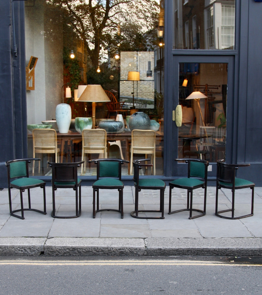 Set of Six &quot;Fledermaus&quot; Chairs Josef Hoffmann - Image 14