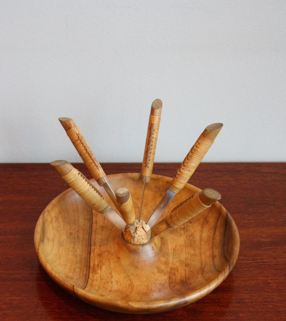 Set of Six Knives and Fruit Bowl Carl Auböck  - Image 2