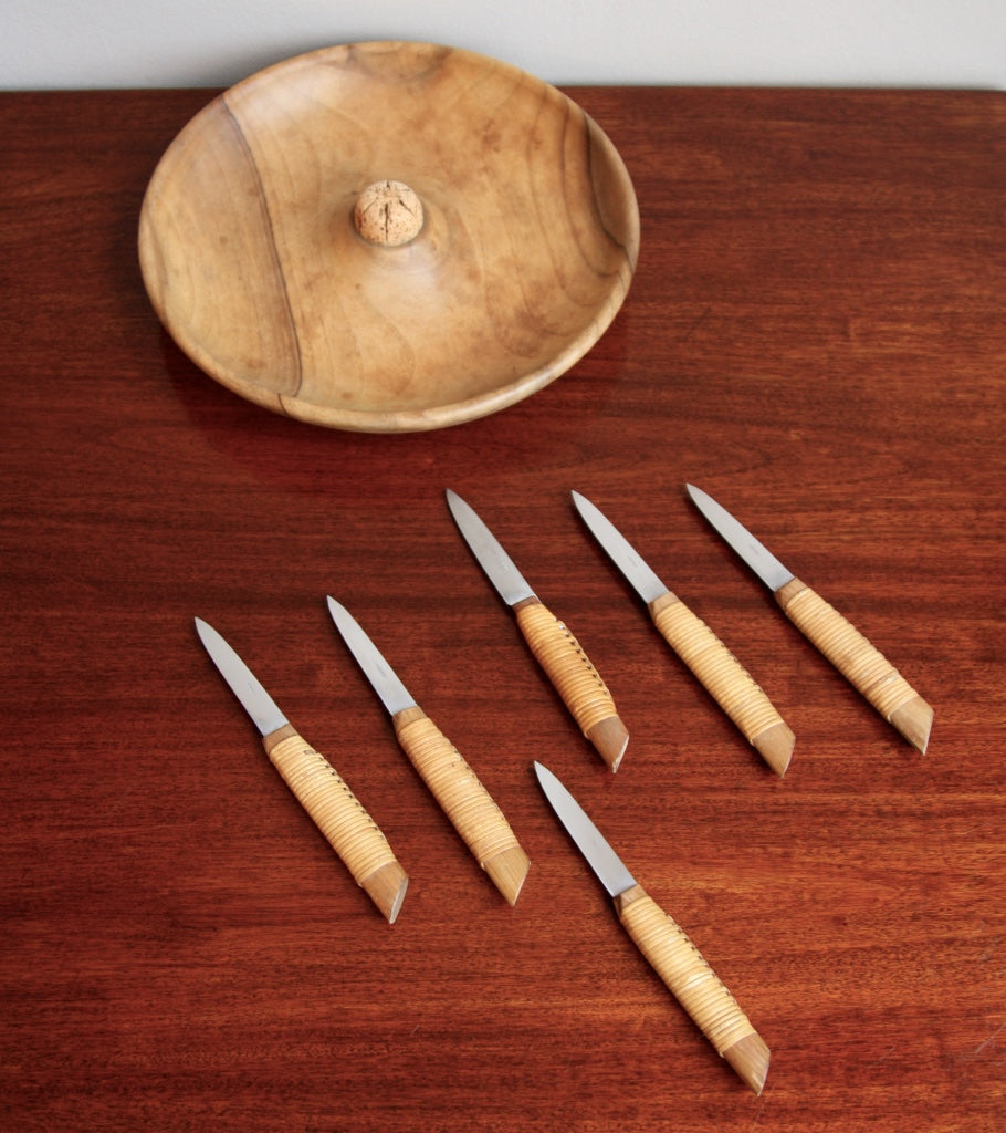 Set of Six Knives and Fruit Bowl Carl Auböck  - Image 4