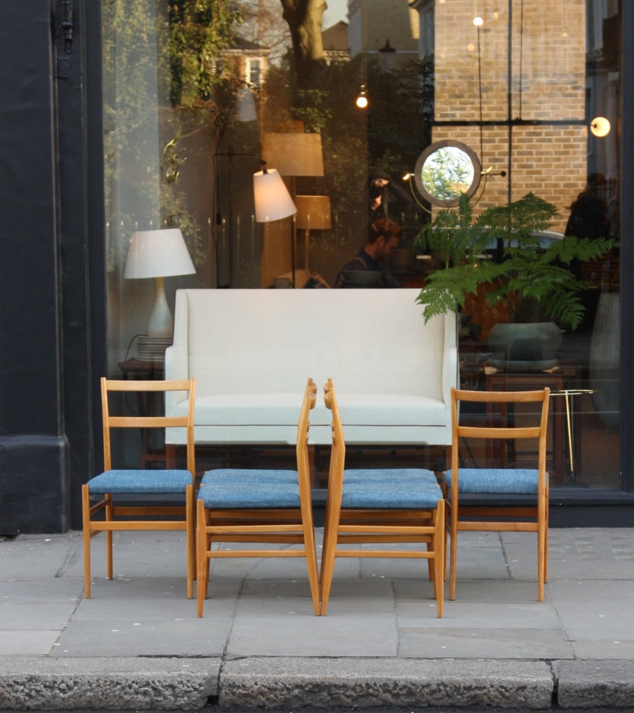 Set of Six Leggera Dining Chairs Giò Ponti - Image 2