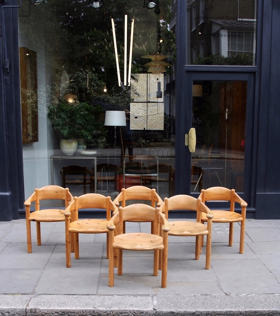 Set of Six Pine Carver Chairs Rainer Daumiller - Image 1