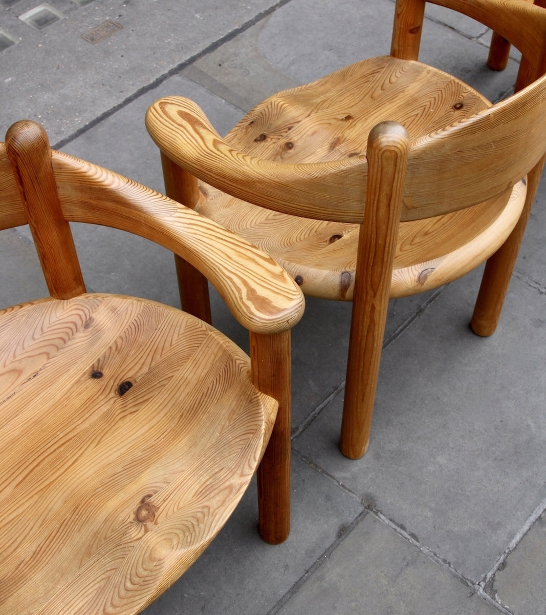 Set of Six Pine Carver Chairs Rainer Daumiller - Image 9
