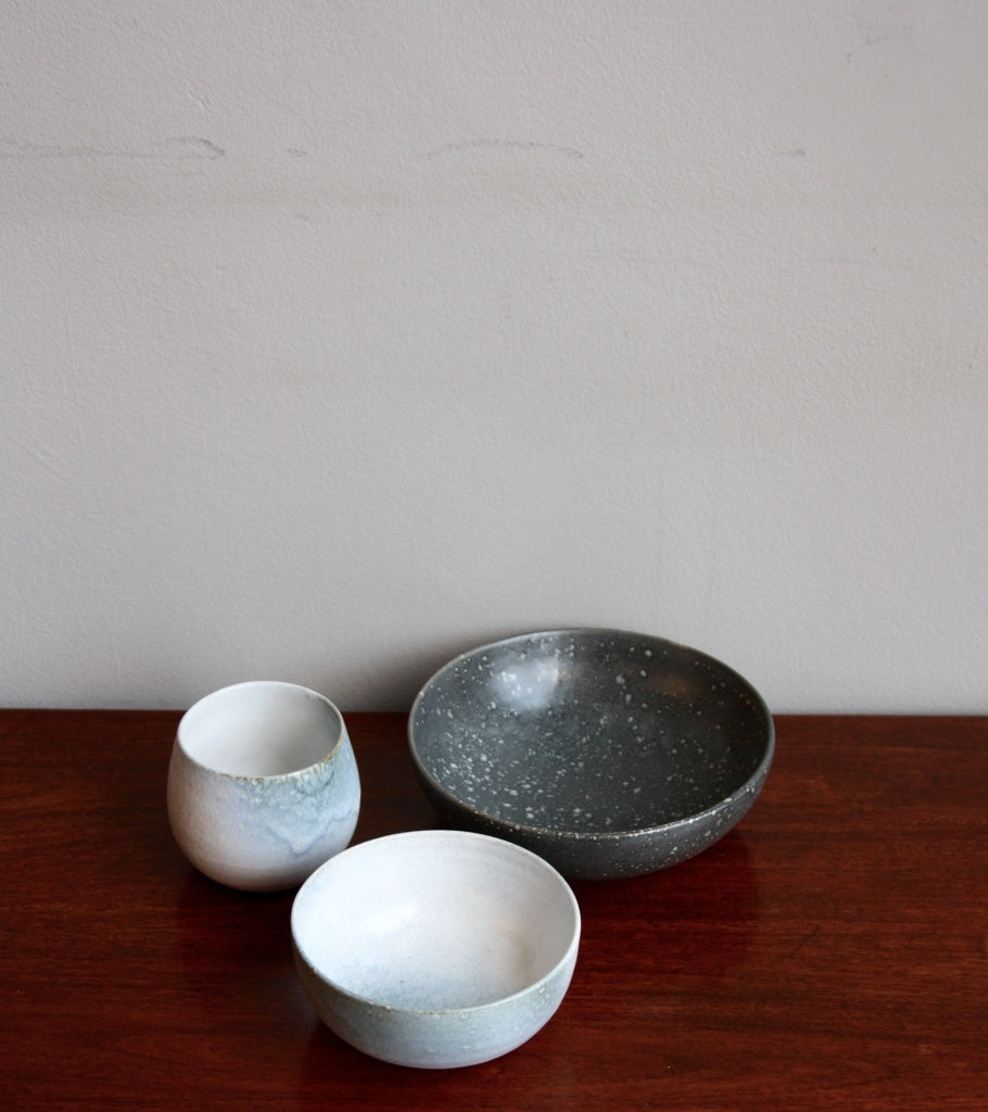 Small Bowl 7White & Blue Glaze Kasper Würtz - Image 4