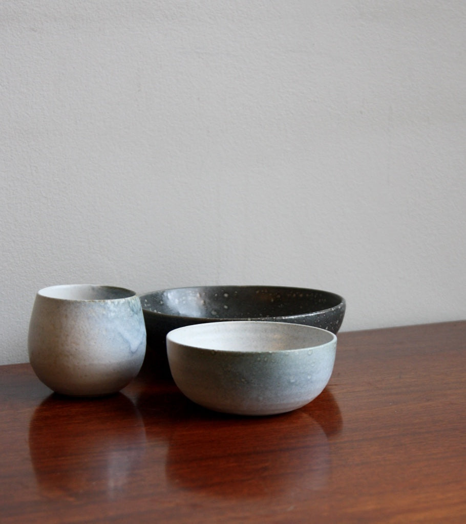 Small Bowl 7White & Blue Glaze Kasper Würtz - Image 5