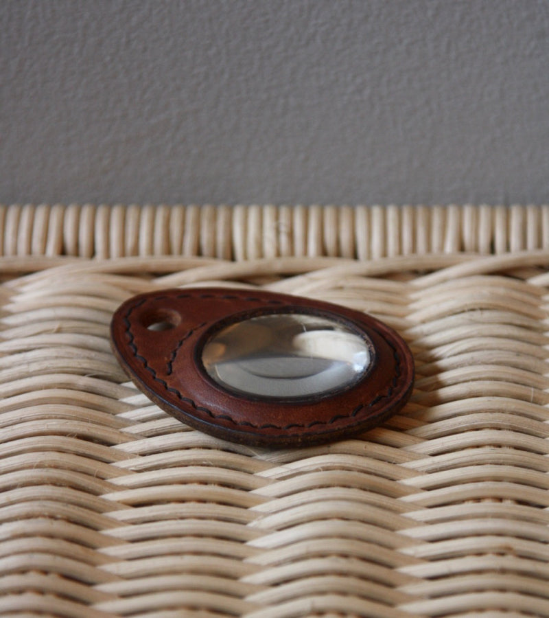 Tanned Leather Small Magnifying Lens Carl Auböck - Image 2