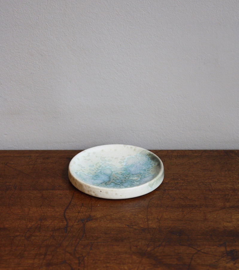 Small Rimmed Plate 2Turquoise Glaze Kasper Würtz - Image 1