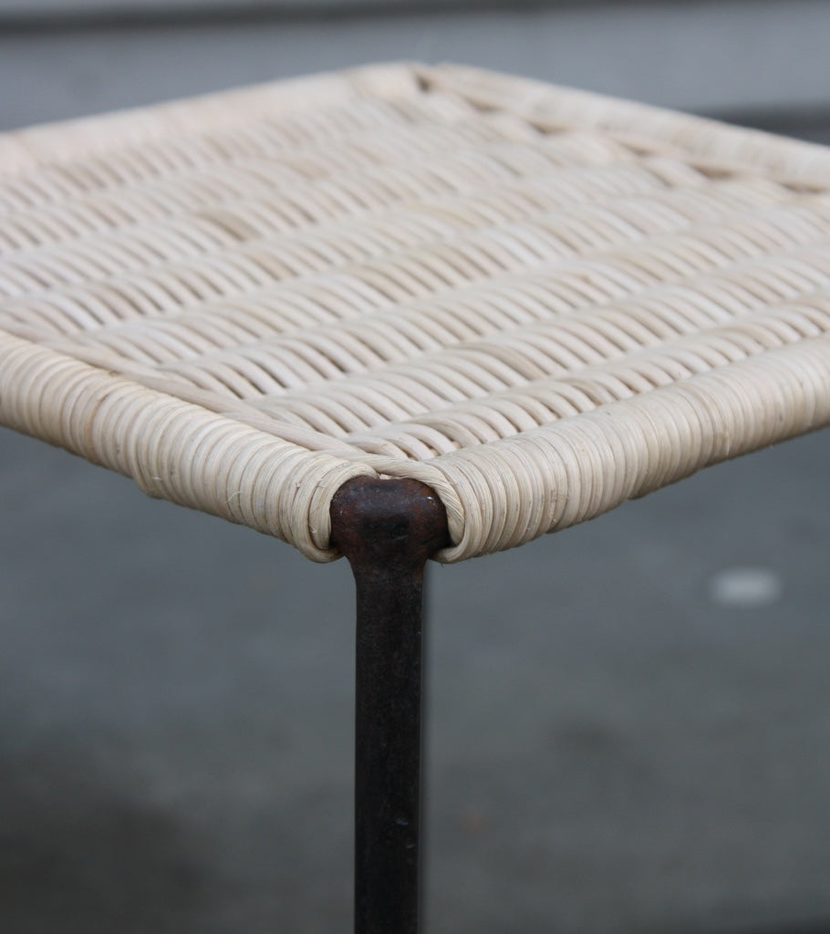 Square Wicker Side Table #1 Carl Auböck - Image 4
