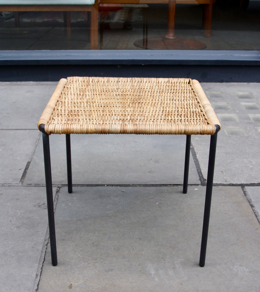 Square Wicker Table  Carl Auböck - Image 3