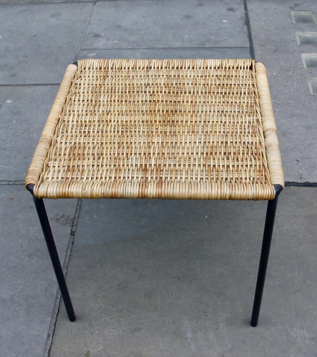 Square Wicker Table  Carl Auböck - Image 8