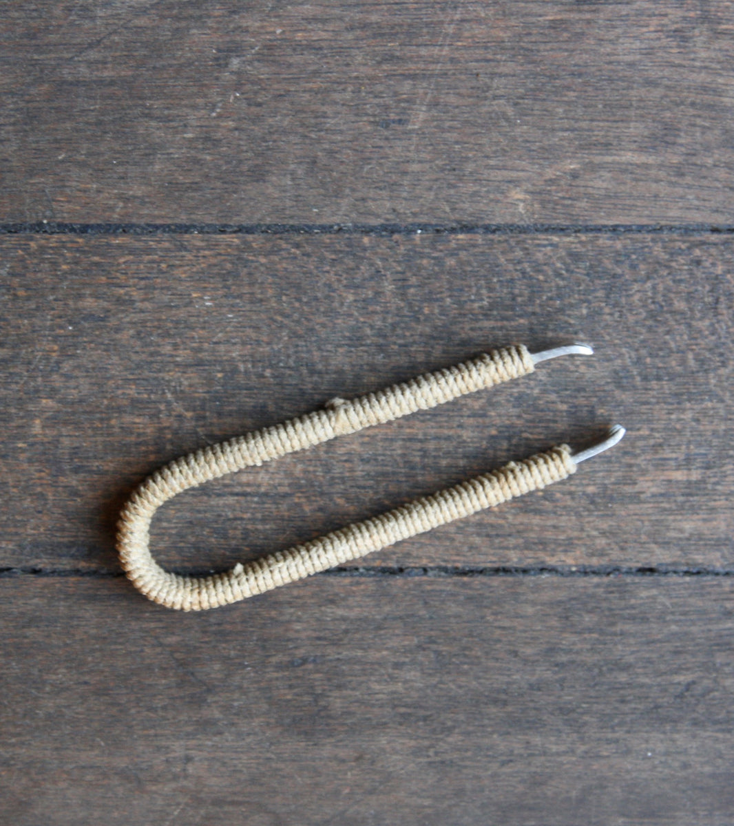 Nickel Plated & Wicker covered Tongs, Carl Auböck II 