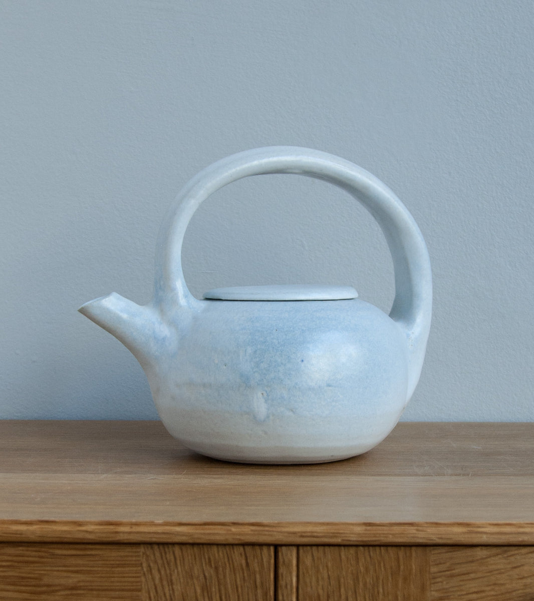 Tea Pot #4 White & Blue Glaze Kasper Würtz - Image 10
