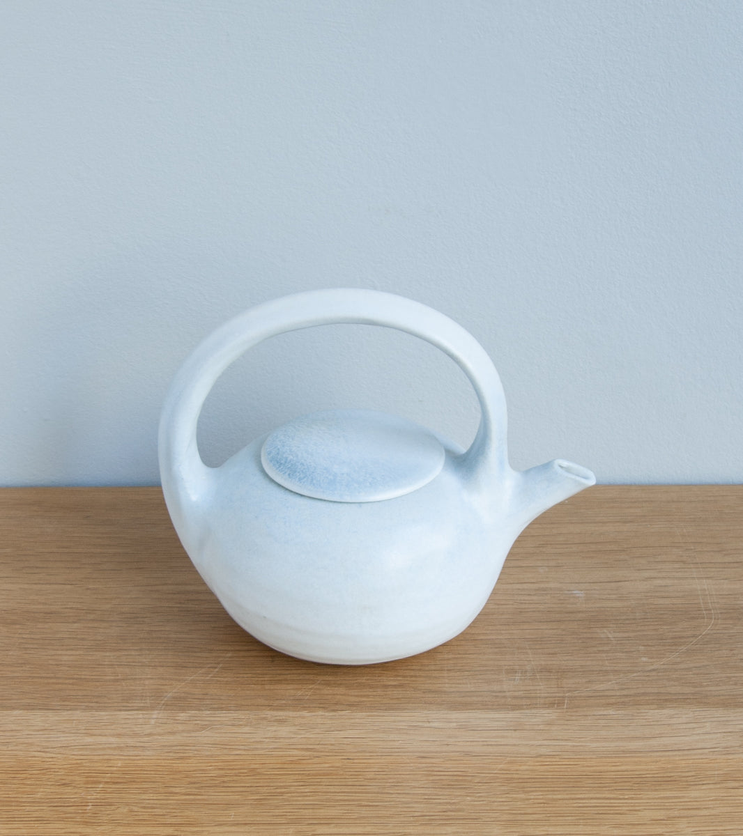 Tea Pot #4 White & Blue Glaze Kasper Würtz - Image 4