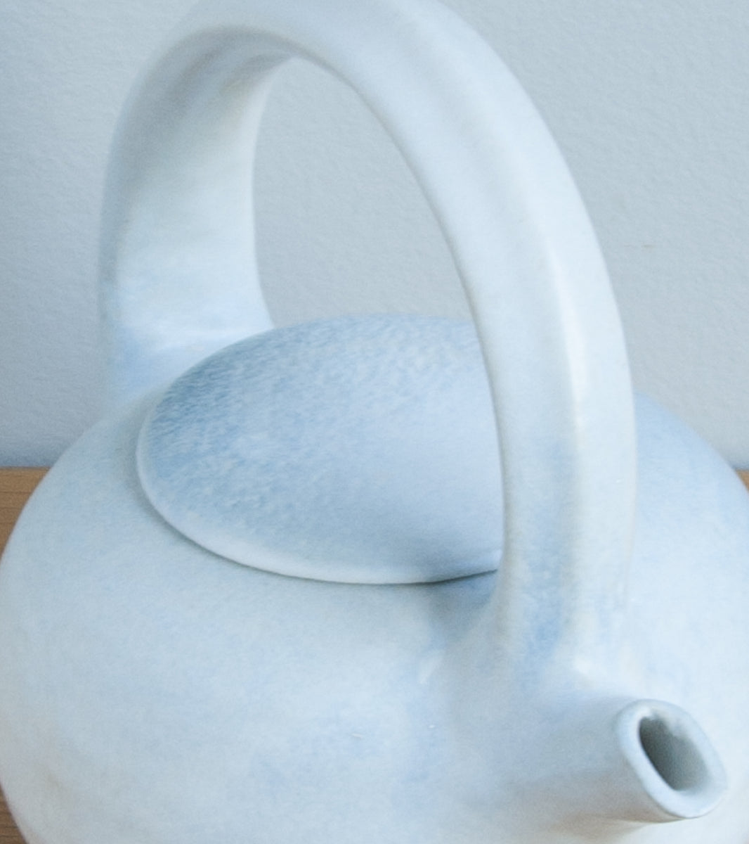 Tea Pot #4 White & Blue Glaze Kasper Würtz - Image 6
