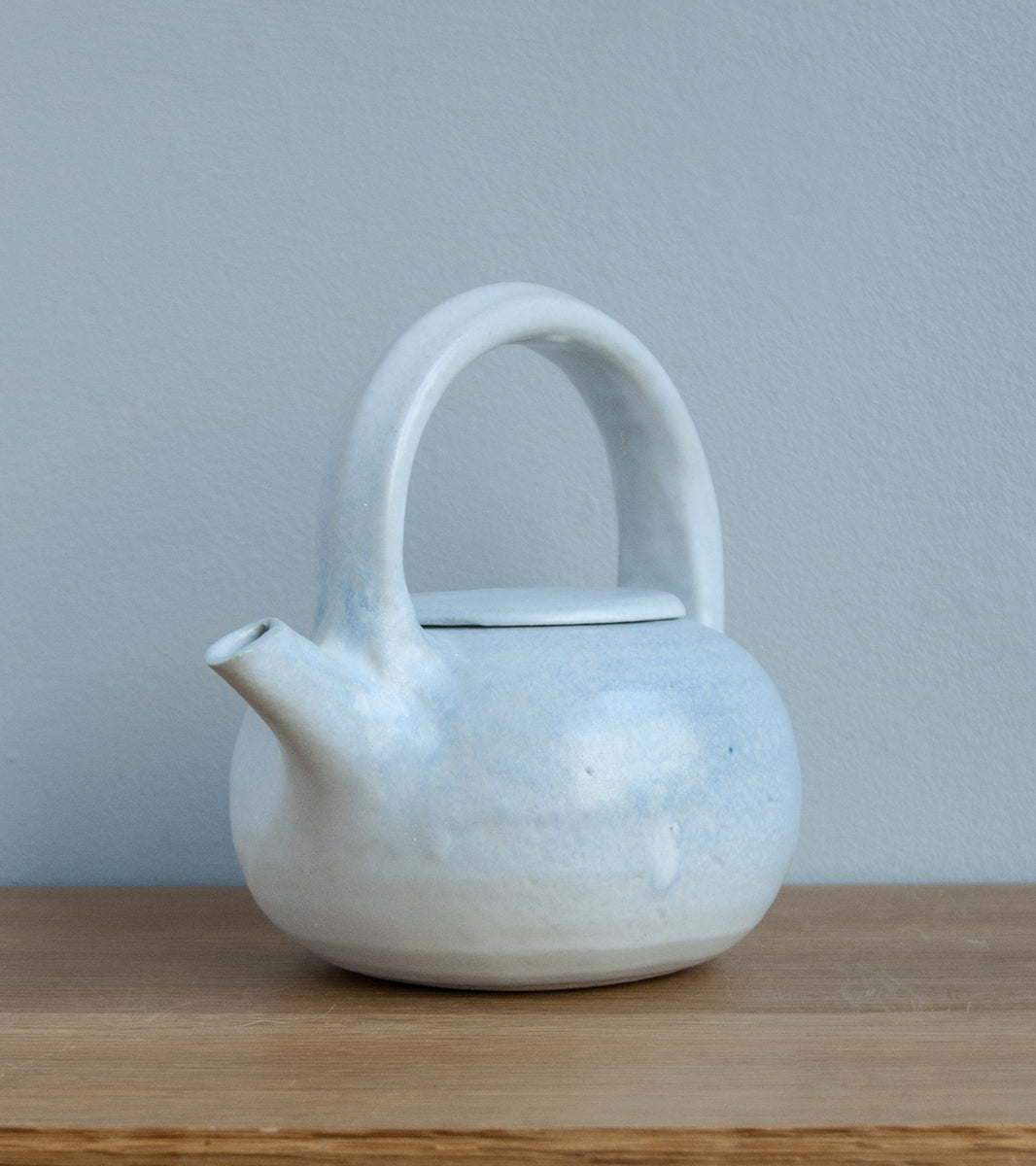 Tea Pot #4 White & Blue Glaze Kasper Würtz - Image 9