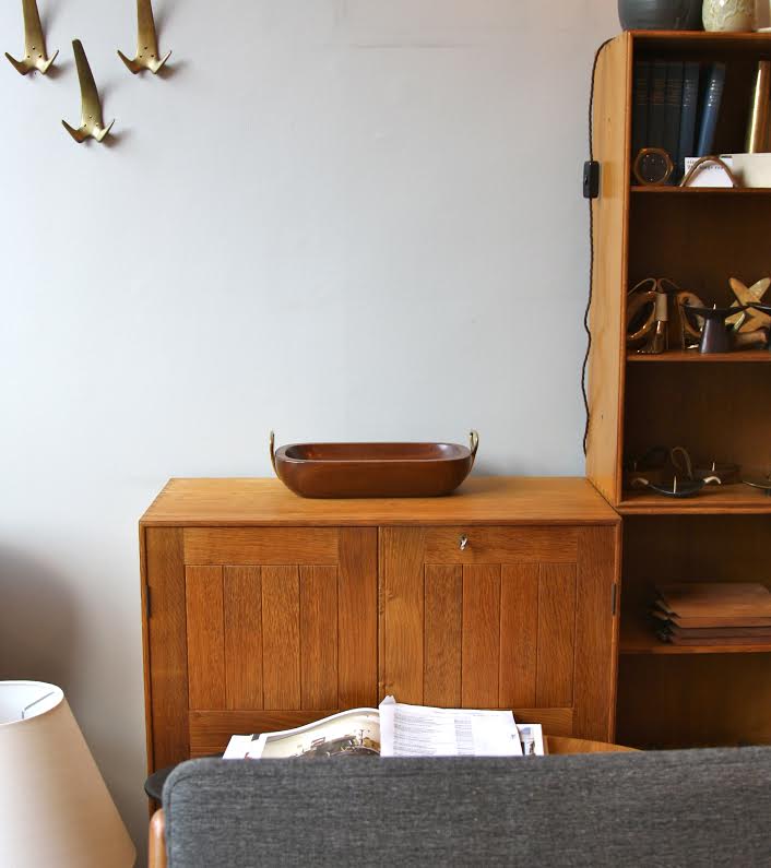 Teak Tray with Brass Handles Carl Auböck - Image 3, 1950's