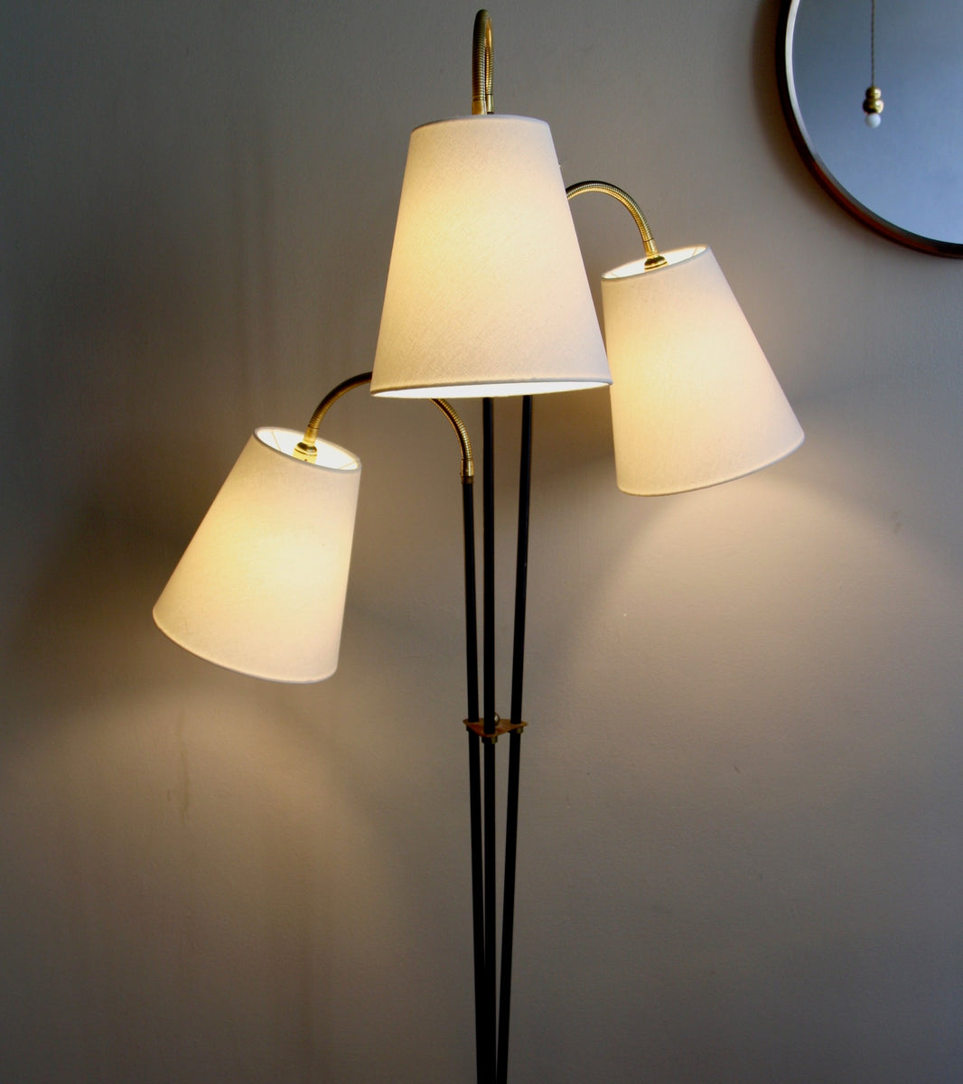 Three Armed Floor Light Denmark, C. 1955 - Image 3
