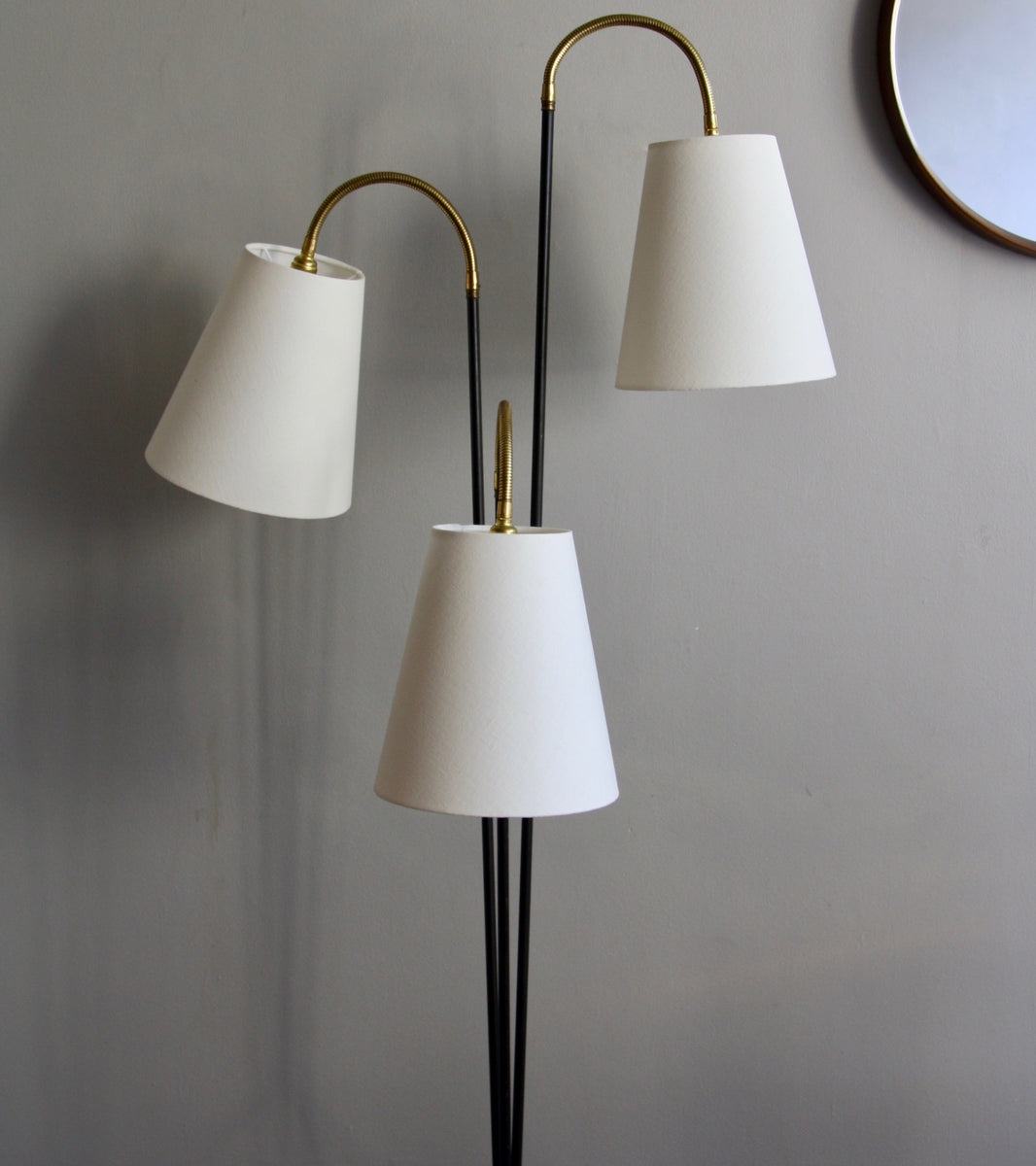 Three Armed Floor Light Denmark, C. 1955 - Image 7