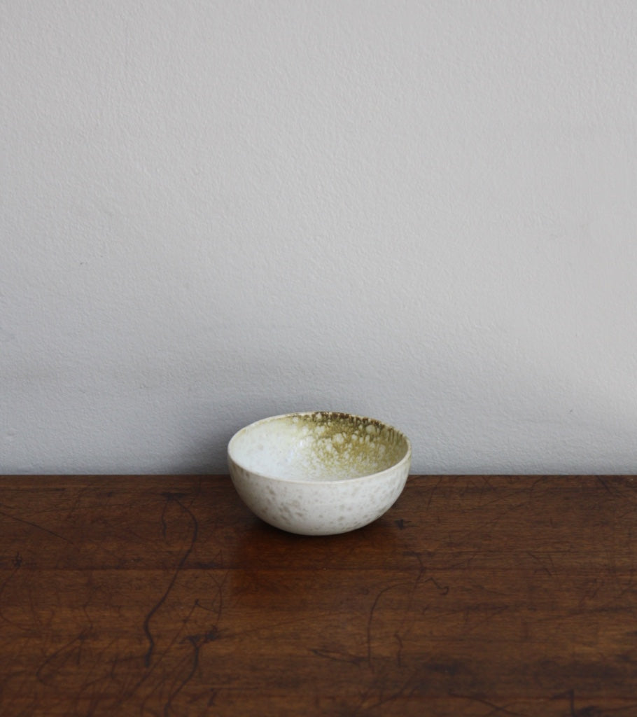 Tiny BowlWhite and Yellow Glaze Kasper Würtz - Image 1