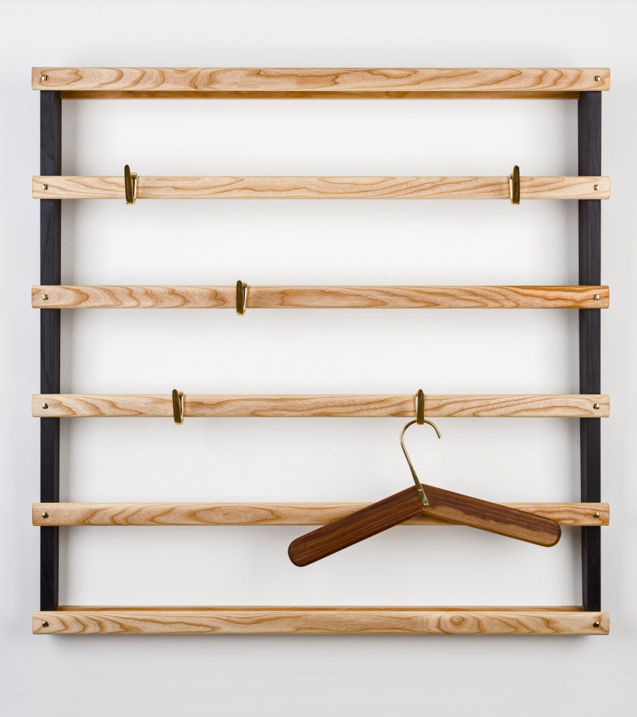 Wall-Mounted Wardrobe Carl Auböck - brass hanger Vienna masters Bauhaus brass workshop carl auboeck carl auböck carl aubock handmade scultural furniture classic 