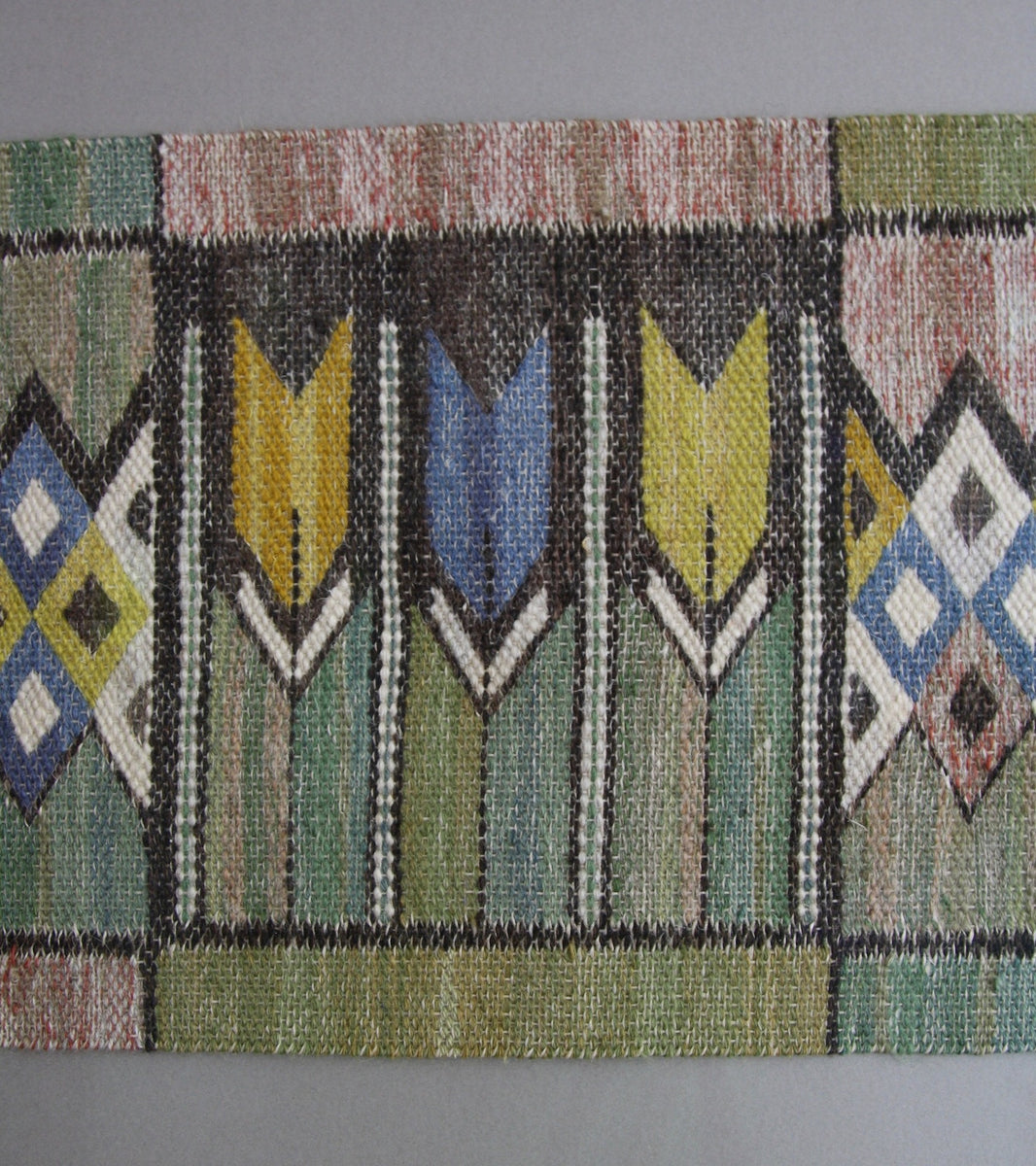 tulips patterns folklore classic design textile art art textiles swedish design 20th century design 