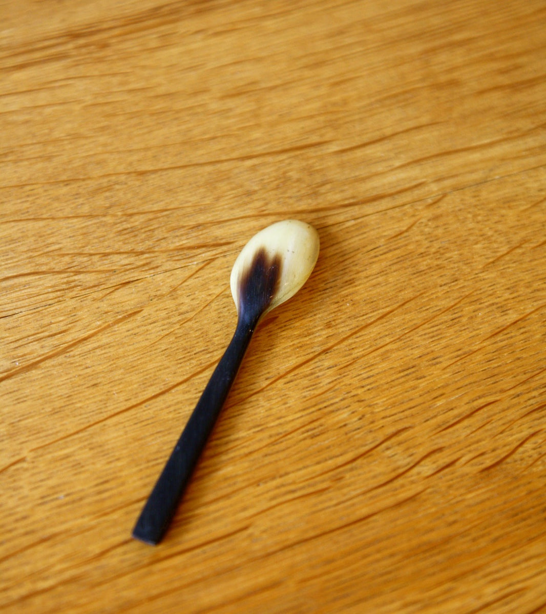 Walnut Double Eggcup with a Horn Spoon  Carl Auböck - Image 3