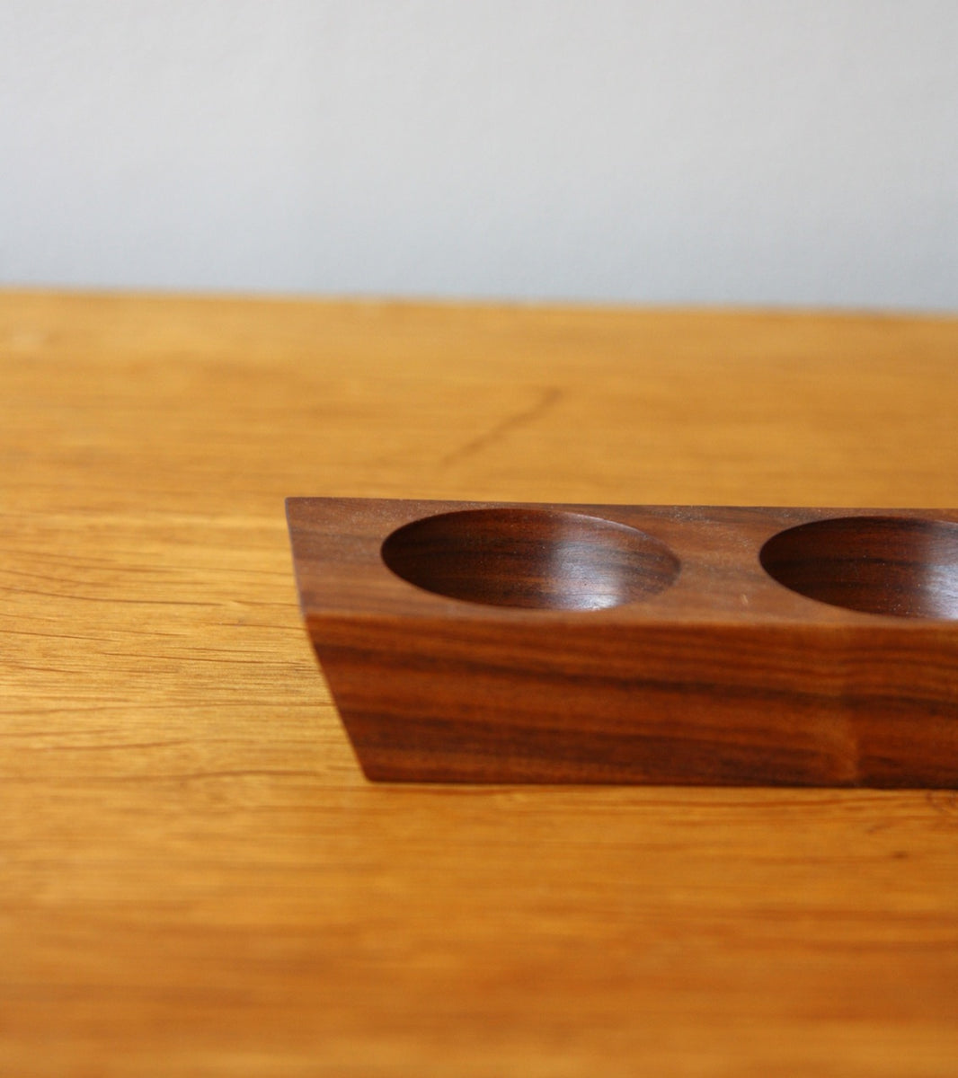 Walnut Double Eggcup with a Horn Spoon  Carl Auböck - Image 6