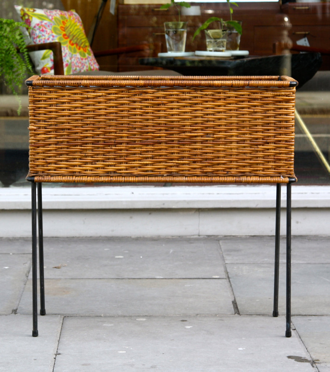 Wicker Planter  Carl Auböck Wicker Planter  - Image 2