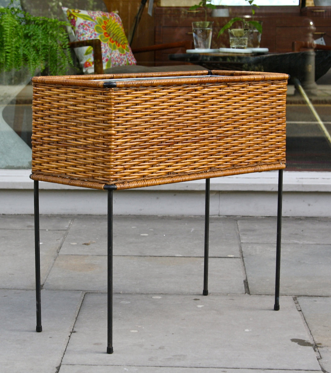 Wicker Planter  Carl Auböck Wicker Planter  - Image 3