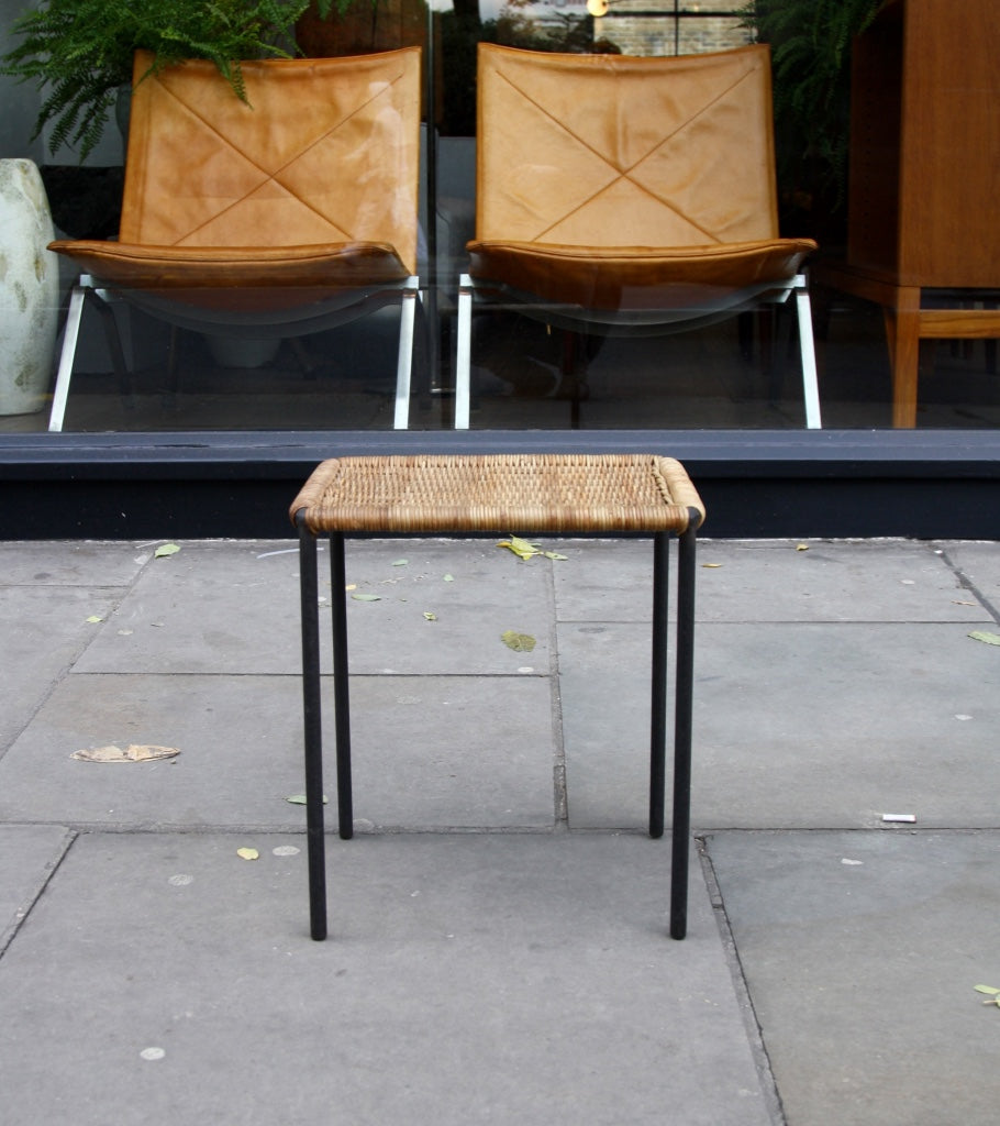 Wicker Top Side Table Carl Auböck - Image 1