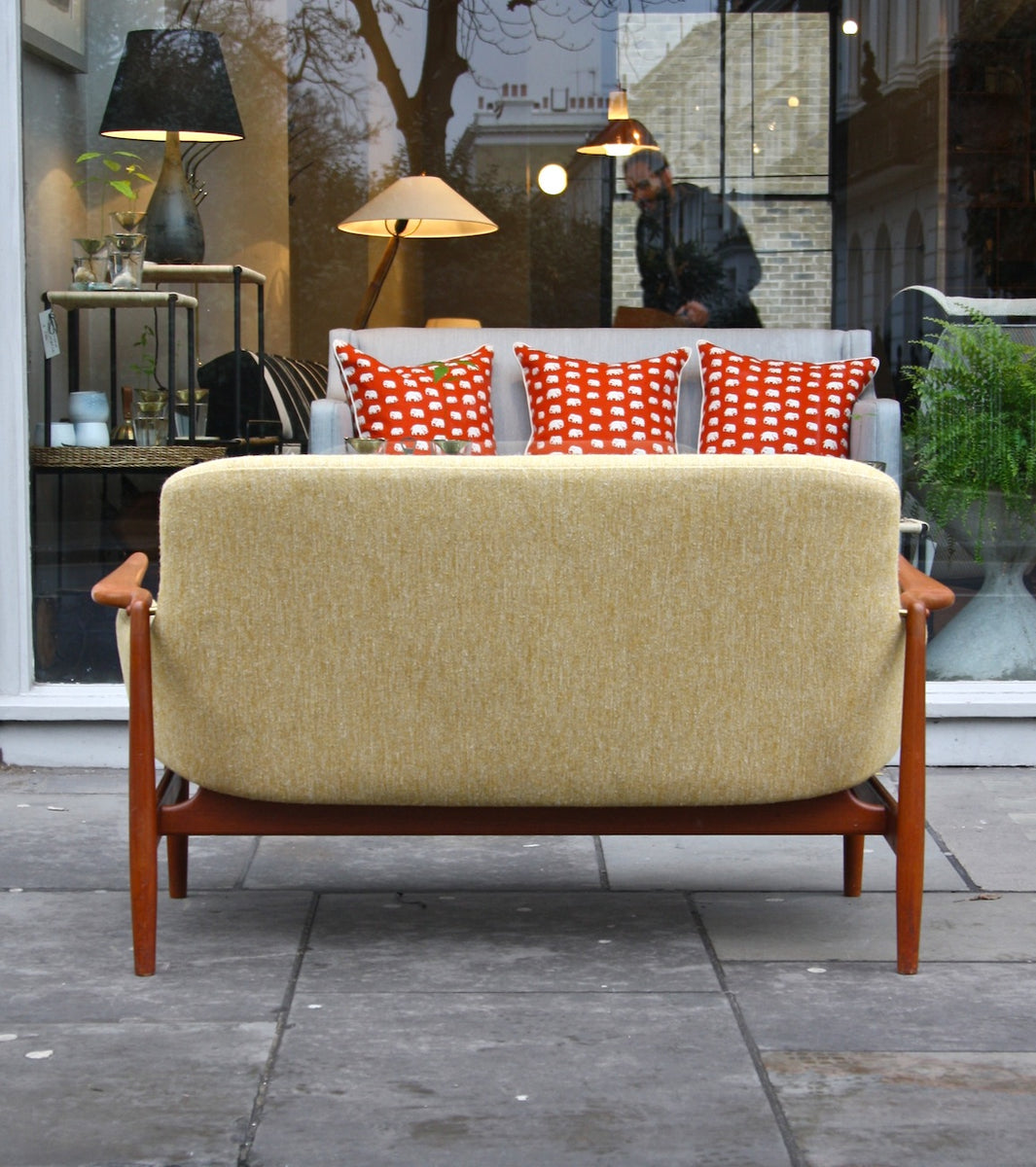 Yellow NV53 Two Seater Sofa Finn Juhl - Image 4